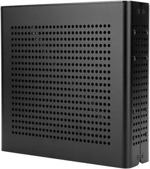 G60S HTPC Case, Mini ITX All Aluminum Shell, Desktop Computer Case, All Aluminum DC ATX Power Supply Case, Suitable for Living Room Computers, Hotel Computers Black USB2.0 (USB2.0)
