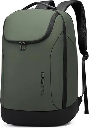 FUTURE AESTHETICS Business Smart Backpack Waterproof for women,men,Fight Approved Durable Backpack suitable as overnight and travel backpack (Green)