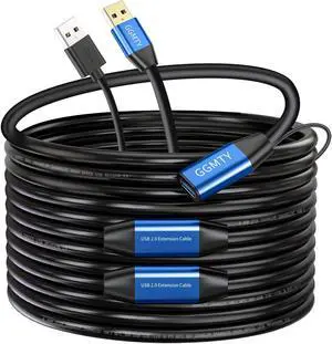 GGMTY USB 2.0 Type A Male to A Female Active Repeater Extension Cable 75ft, High Speed 480 Mbps