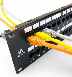 Grid DCS 48 Port Patch Panel 2U UTP with Inline Keystone CAT6 Coupler (Populated)