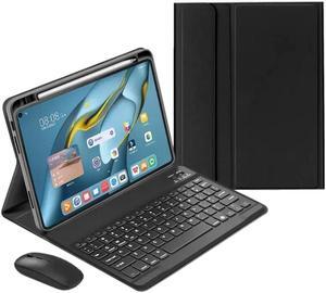 KMXDD Keyboard Case Mouse Compatible with iPad 10th Generation 2022 Case with Keyboard Mouse Removable Bluetooth Wireless Keyboard Case Color Keys,Black