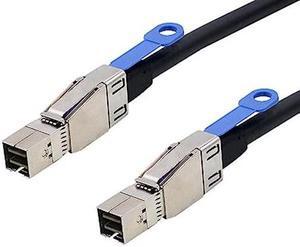 Heretom 2PCS 12G External Mini SAS HD SFF-8644 to SFF-8644 Cable, 2-m(6.6ft)
