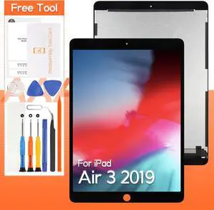 for iPad Air 3 2019 Screen Replacement 10.5 inch for iPad Air 2019 A2153 A2123 A2154 A2152 LCD Display Digitizer Assembly with Screen Protector+Tools (Black)
