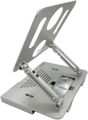 Goddrum Laptop Stand for Laptop or IPad Come with 4-in-One Design, Keyboard; Mouse & 5-in-One USB Port Together, Laptop Stand, Notebook Stand, MacBook Stand. Fit for Most Kind of Laptop or IPad
