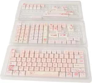 GOWENIC 148 PBT Key Cover Set, Dye Pudding Keycaps with Cartoon and Matte Appearance Custom Keyboard Keycaps, for Mechanical Keyboard (Bunny) GOWENIC 148 PBT Key Cover Set, Dye Pudding Keycaps with Cartoon and Matte Appearance Custom Keyboard Keycaps, for Mechanical Keyboard (Bunny)