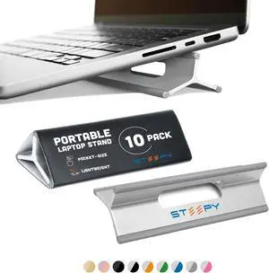 Steepy Adjustable Laptop Riser Portable and for Desk - 3 Heights Computer Stand