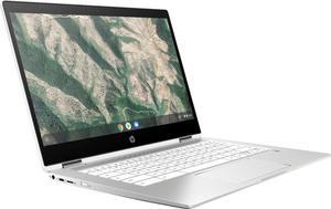 HP Chromebook x360-14 HD Touch - Celeron N4000-4GB - 32GB eMMC - Silver White