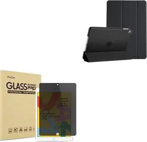 ProCase for iPad 9th/8th/7th Gen Case Bundle with Privacy Screen Protector