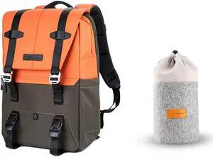 K&F Concept Camera Bag(Backpack 20L)+ 2 in 1 Lens Pouch Bag