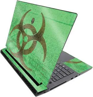 MightySkins Glossy Glitter Skin for Alienware M17 R3 (2020) & M17 R4 (2021) - Biohazard | Durable High-Gloss Glitter Finish | Easy to Apply and Change Style | Made in The USA
