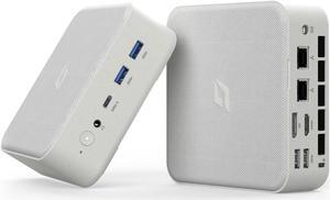 CyberGeek Ubuntu Linux Mini PC, AMD Ryzen 7 5700U (8C/16T, up to 4.3Ghz), Mini Computers 16GB DDR4 RAM 2TB PCIe SSD, Dual LAN Mini Gaming PC 4K Triple Display Mini Desktop WiFi/BT5.0/USB3.0/HDMI+DP