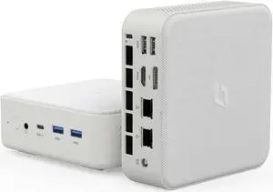 CyberGeek Mini Linux Computer, AMD Ryzen 7 5700U Small PC (8C/16T, up to 4.3Ghz), Micro Gaming PC 16GB DDR4 RAM 256GB PCIe SSD, Mini Desktop Computer 4K Triple Display WiFi/BT5.0/USB3.0/HDMI+DP