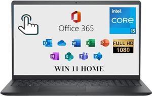 DELL Inspiron 15 3000 3520 Business Laptop Computer 15.6'' FHD Touchscreen,11th Gen Intel 4 Cores i5-1155G7, with Microsoft Office 365,32G,1TB, Numeric Keypad, Wi-Fi, Webcam, HDMI, Black