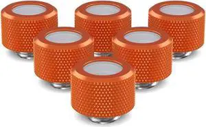 PrimoChill 14mm OD Rigid SX Fitting - 6 Pack - Candy Copper