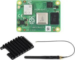 Waveshare Raspberry Pi Compute Module 4 The Power of Raspberry Pi 4 in A Compact Form Factor 2GB RAM 0GB (Lite) eMMC Flash with WiFi