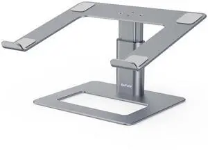 BoYata Laptop Stand, Ergonomic Aluminum Height Adjustable Computer Stand Laptop Holder for Desk, Compatible with MacBook Pro/Air, Dell, Lenovo, HP, Samsung, More Laptops 11-17"