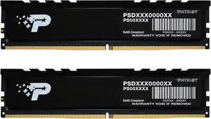 Patriot Signature Premium DDR5 RAM 48GB (2X24GB) 5600MHz CL46 UDIMM W/HS Desktop Memory Kit - PSP548G5600KH1