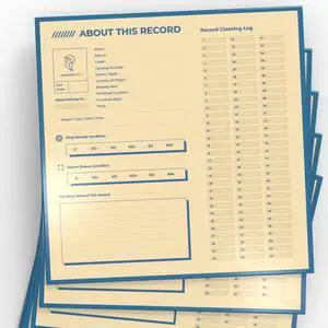 HumminGuru 12 Inch Album Jackets, 400GSM Cardboard Vinyl Record Jacket, Blank Cardboard Jacket for Replacing Album Cover & Record Cover, Heavy LP Vinyl Covers 5LB/25Pack (Record Jackets, 12")