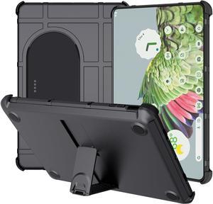 Case and Travel Cover for Google Pixel Tablet (2023), Nakedcellphone Special Ops Rugged Shield and Hard Shell View Stand Companion - Matte Black