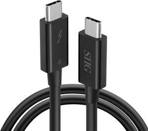 SIIG Thunderbolt 4 USB-C Cable 2.3ft (0.7M), 8K@60Hz Display, 40Gbps Data Transfer, 240W Charging, Thunderbolt 4 USB C to USB C Cable, Intel Thunderbolt Certified (CB-TB0211-S1)