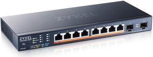 Zyxel 8-Port Multi-Gig 2.5G Cloud/Smart Managed PoE++ Switch @130W | with 8 x PoE++(60W)| 2 x 10G SFP+ |Desktop or Wall Mount [XMG1915-10EP]