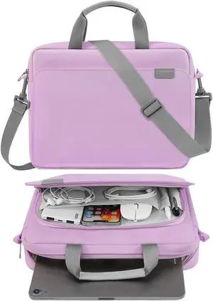 MoKo 9-11 Inch Tablet Sleeve Case, Protective Handle Shoulder Bag Fits 11inch iPad Air M3, iPad A16 2025, 10/9/8/7th 10.2, iPadPro 11, Tab S8/S9 11", Surface Go 2/3 10.5, Purple