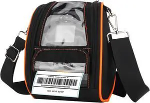 IYOUBOL Carrying Case for Zebra ZQ630 & QLN420 - Portable Thermal Label Printer Bag with Shoulder Strap, Easy Transport and Protection, Convenient Label Access | P1050667-017, ZEB-P1050667017