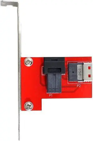 xiwai PCI-Express 4.0 Slimline SAS SFF-8654 to HD SFF-8643 PCBA Female Adapter with Bracket