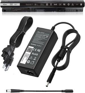 40WH M5Y1K 14.8V Battery for Dell Inspiron 14 15 17 5000 3000 Series and dell Laptop Charger Round tip