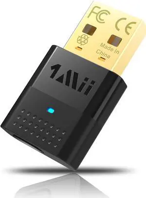 1Mii Bluetooth 5.2 USB Audio Transmitter Adapter for PC PS4 PS5 Wireless Audio Dongle with aptX Low Latency for Connecting Bluetooth Headphones Speakers (Only Support Audio Devices)