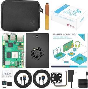 Vilros Raspberry Pi 5 Passive & Active Cooling Max Starter Kit (128GB-8GB RAM)