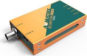 AVMATRIX Video Capture Card UC2018 HDMI/SDI with USB 3.0 Type-C 1080P 60FPS HDMI or SDI in, and USB 3.0 Out; Automatic Input Signal Detection, Up to 1080p60 for Live Streaming (UC2018 Capture Card)