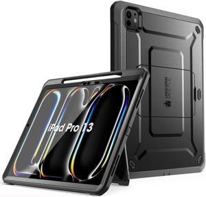 SUPCASE for iPad Pro 13 Inch Case M4 2024 7th Generation with Pencil Holder (Unicorn Beetle Pro), [Built-in Screen Protector & Stand] Full-Body Rugged Cover for iPad Pro 13 Inch M4 2024 7th Gen, Black