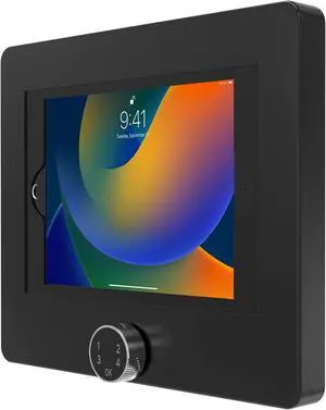 Locking iPad Tablet Wall Mount - CTA Keyless Anti-Theft Tablet Wall Mount for iPad Air 11" M2 (2024) - iPad Pro 11" M4 (2024) - iPad 10th Gen 10.9" - iPad Pro 10.5" & More - Black (PAD-PARAWPCL)