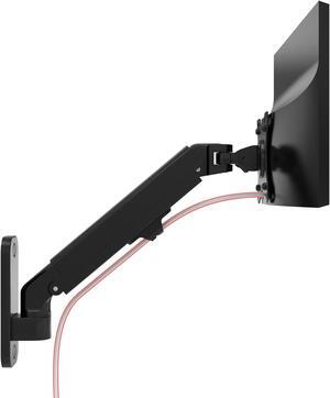 Single Monitor Premium Wall Mount for 17" - 27" Computer Screens - Flexible Tilt 75x75-100x100 VESA Monitor Arm - Holds Monitors Up to 15.4Lbs - (ADD-AVWMB)