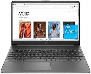 HP 15 inch Laptop, FHD Display, Intel Core i3-1215U, 8 GB RAM, 128 GB SSD, Intel UHD Graphics, Windows 11 Home in S Mode, 15-dy5599nr (2023),Grey
