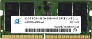 Adamanta 32GB (1x32GB) DDR5 5600MHz PC5-44800 SODIMM 2Rx8 CL46 1.1v Laptop Notebook Memory Module Upgrade RAM