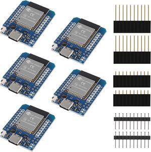 AITRIP 5PCS Type C D1 Mini ESP32 ESP-WROOM-32 CP2104 WLAN WiFi+Bluetooth Internet of Things IoT Development Board for Arduino NodeMCU