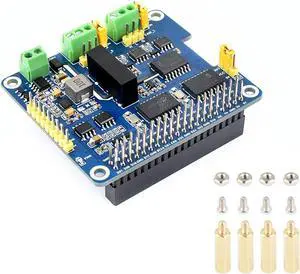 Coolwell for Raspberry Pi 2-CH Isolated CAN Bus Expansion HAT Dual Chips Stackable Design for Expanding Multiple CAN Channels 2-CH CAN HAT+ for Jetson Nano