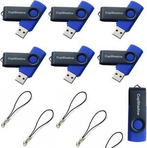 8GB USB Flash Drive 15 Pack Bulk USB Flash Drives USB2.0 Flash Drive Bulk 8GB Thumb Drive 15 Pack Flash Drive USB Drive CupShadow USB (Blue)