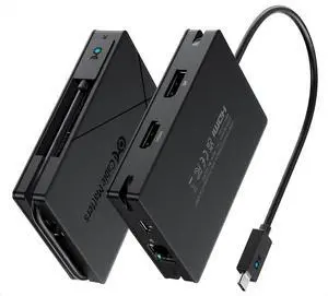 [Designed for Microsoft Surface] Cable Matters 7-in-1 40Gbps USB4 Hub with Dual 4K@60Hz Displays(HDMI and DisplayPort), Single 4K@240Hz / 8K@60Hz, 100W PD, Gigabit Ethernet, Works with Thunderbolt 4