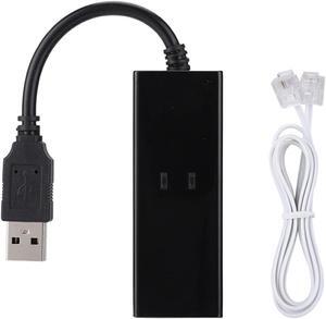 USB 56K External Dial Up Voice Fax Data Modem Fit for Win7 Win8 Win10 XP