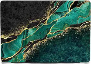 Fulbrio Arts Compatible with MacBook Pro 16 inch Hard Shell Matte Finish Case Skin, 2023 2022 2021 Release A2485/A2991 M1 Pro M1 Max A2780 Slim Matte Finish Hard Shell with Keyboard Cover,Green Marble