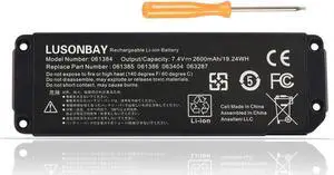 LUSONBAY 061384 061385 063287 063404 061386 Replacement Battery for Bose Mini 7.4V/17Wh