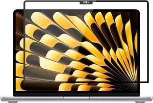 ANTOGOO V Removable Tempered Glass Screen Protector for 2023-2025 Apple Macbook Air 15.3 Inch M2/M3/M4 Chip, 9H Hardness, No Bubbles or Lines, Anti-Scratch, Anti-Fingerprint, Clear
