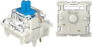 Glacier Gateron G Pro Version 3.0 Pre-lubed 5-pin Set for Mechanical Keyboard with Free Key Caps/Switches Puller Included (Blue, 5-pin, 105 PCs)