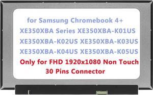 15.6" Replacement for Samsung Chromebook XE350XBA-K01US XE350XBA XE350XBA-K02US XE350XBA-K03US XE350XBA-K04US XE350XBA-K05US LCD Screen Replacement Display Panel FHD (Only for Non Touch)