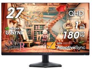 Alienware AW2724DM Gaming Monitor - 27" QHD 180Hz w Overclock, AMD FreeSync Premium Pro, NVIDIA G-SYNC, VESA Display - Black,Black/Silver