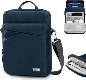 MoKo 9-11 Inch iPad Sleeve Tablet Bag, 360deg Protective iPad Carrying Case with Shoulder Strap,Fits iPad 10th 10.9,New iPad Air/Pro 11 inch 2024,Indigo