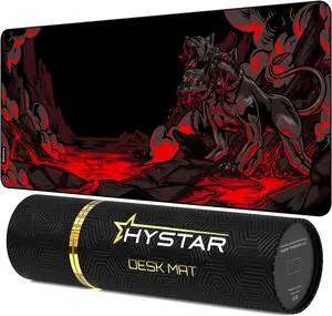 Hystar XXXL Gaming Mouse Pad - 45x20 Inch 5mm Thick Waterproof Surface For Gamers